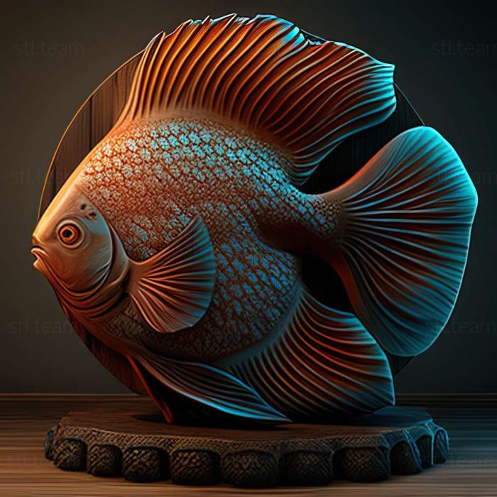 3D модель Дискус рыба (STL)